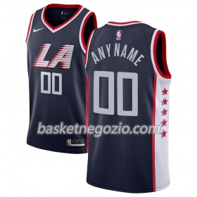 Canotte Uomo Los Angeles Clippers Personalizzate 2018-19 Nike City Edition Navy Swingman